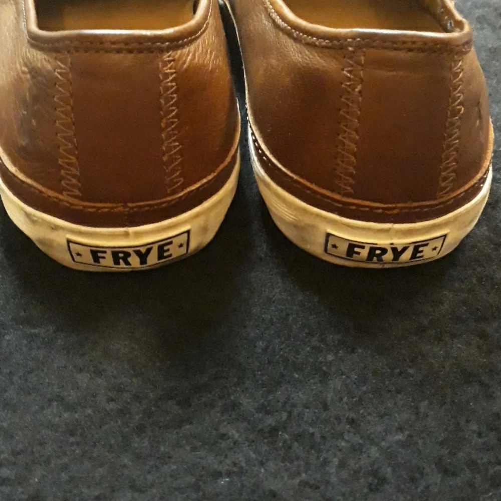 Frye Men's Brown Leather Slip-On Loafers
